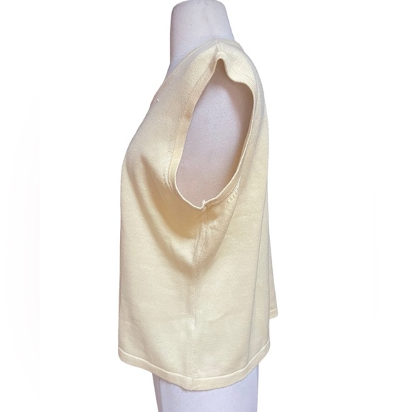 Vintage Jack B. Quick‎ Beaded & Embroidered Lightweight Sweater Tank Top - Picture 3 of 5